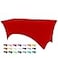BDDC 6ft Stretch Spandex Fitted Table Cloth for 6 Foot Tables