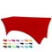 BDDC 6ft Stretch Spandex Fitted Table Cloth for 6 Foot Tables