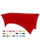 BDDC 6ft Stretch Spandex Fitted Table Cloth for 6 Foot Tables
