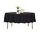 Bailarina 90 Inch Stain and Wrinkle Resistant Washable Polyester Table Cloth Decorative Table Cloth for Dining Table Buffet Parties and WeddingBlack
