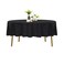 Bailarina 90 Inch Stain and Wrinkle Resistant Washable Polyester Table Cloth Decorative Table Cloth for Dining Table Buffet Parties and WeddingBlack