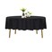 Bailarina 90 Inch Stain and Wrinkle Resistant Washable Polyester Table Cloth Decorative Table Cloth for Dining Table Buffet Parties and WeddingBlack