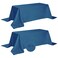 Fokitut 2 Pack Waterproof Rectangle Tablecloth 90x156 InchStain Resistant and Wrinkle Polyester Table Cloth Fabric Table Cover for Kitchen Dining Wedding Party Holiday DinnerMediterranean Blue