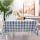 Midsummer Breeze Buffalo Plaid Rectangular TableclothCotton Gingham Table Cloth for Kitchen Restaurant Farmhouse Spring Summer Easter Dcor RectangleOblong 55x120Blue