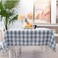Midsummer Breeze Buffalo Plaid Rectangular TableclothCotton Gingham Table Cloth for Kitchen Restaurant Farmhouse Spring Summer Easter Dcor RectangleOblong 55x120Blue
