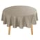 Hiasan Round Tablecloth 60 Inch Waterproof Stain Resistant Spillproof Polyester Fabric Table Cloth for Dining Room Kitchen Party Taupe