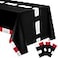 Moukeren 3 Pcs Racing Car Plastic Table Cloths Race Car Birthday Party Supplies Racetrack Black Checkered Tablecloth Decor Disposable Rectangular Tablecloth for Baby Shower Home 54 x 108 Inch