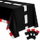 Moukeren 3 Pcs Racing Car Plastic Table Cloths Race Car Birthday Party Supplies Racetrack Black Checkered Tablecloth Decor Disposable Rectangular Tablecloth for Baby Shower Home 54 x 108 Inch
