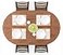 UMINEUX Oval Fitted Vinyl Tablecloth with Elastic Edged Flannel Backing Waterproof Wipeable Oval Table Cover Fits Tables up to 42X68 Wood