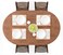 UMINEUX Oval Fitted Vinyl Tablecloth with Elastic Edged Flannel Backing Waterproof Wipeable Oval Table Cover Fits Tables up to 42X68 Wood