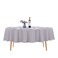 Ascoza 2pack 90 Inch Silver Round Tablecloth in Washable Polyester Fabric for WeddingBanquetRestaurantParties