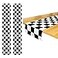 Breling 2 Pack Checkered Table Runner Black and White Tablecloths Racing Flag Polyester Tea Party Table Cloths Car Theme Flag Party Picnic Supplies126 x 108 InchCheckered