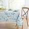 Bnejvif Daisy Blue Floral Sunflower Tablecloth Waterproof Wrinkle Free Durable Rectangle 60 X 84 60 X 102 60 X 120 Inch