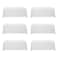 BRILLMAX 6 Pack White Tablecloths 90 x 156 Inch for 8ft Rectangle Tables 150 GSM Polyester Fabric Floor Length Drop Water Stain Wrinkle Resistant Cloth Cover for Wedding Reception Banquet