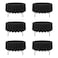 BRILLMAX 6 Pack Black Round Tablecloths 90 Inch for 60 Tables 150 GSM Polyester Fabric 15 Standard Drop Water Stain Wrinkle Resistant Cloth Cover for Wedding Reception Banquet Dining