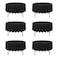 BRILLMAX 6 Pack Black Round Tablecloths 90 Inch for 60 Tables 150 GSM Polyester Fabric 15 Standard Drop Water Stain Wrinkle Resistant Cloth Cover for Wedding Reception Banquet Dining