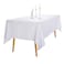 Ascoza 2pack 60x84 Inch White Rectangular Tablecloth 4 Feet Table Cloth in Polyester Fabric for WeddingBanquetRestaurantParties