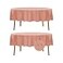 Fokitut 2 Pack Waterproof Round Tablecloth 60 Inch Stain Resistant and Wrinkle Polyester Table Cloth Fabric Table Cover for Kitchen Dining Wedding Party Holiday DinnerDusty Pink