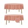 Fokitut 2 Pack Waterproof Round Tablecloth 60 Inch Stain Resistant and Wrinkle Polyester Table Cloth Fabric Table Cover for Kitchen Dining Wedding Party Holiday DinnerDusty Pink