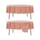 Fokitut 2 Pack Waterproof Round Tablecloth 60 Inch Stain Resistant and Wrinkle Polyester Table Cloth Fabric Table Cover for Kitchen Dining Wedding Party Holiday DinnerDusty Pink