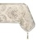 Loom and Mill Luxury Tablecloth 60 x 120 Inches Elegant Classic Jacquard Rectangle Table Cover with Handmade Tassels for Dining Room Banquet DecorationsLight Apricot 60x120