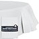 HOUZZKINGZ USA Paper Tablecloths for Round Tables 4 Pack White 3Ply Premium Paper Plastic Table Cloths for Parties Disposable