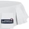 HOUZZKINGZ USA Paper Tablecloths for Round Tables 4 Pack White 3Ply Premium Paper Plastic Table Cloths for Parties Disposable