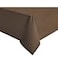 NLMUVW Square Vinyl Tablecloth 100 Waterproof Oil Proof Spill Proof PVC Table Cloth Wipe Clean Table Cover for Kitchen Dining Picnic Chocolate 54 x 54 inch