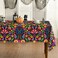 Horaldaily Mexico Tablecloth 60x84 Inch Rectangular Halloween Cinco Dia De Los Muertos Seasonal Table Cover for Party Picnic Dinner Decor