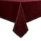 Wekwch Burgundy Jacquard Rectangle Tablecloth Exquisite Grain Design Waterproof and Wrinkle Resistant Table Cloth for Indoor Outdoor Parties Kitchen Dinning Room 60 Inch by 84 Inch