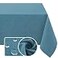 H.VERSAILTEX HVERSAILTEX Linen Textured Tablecloth 54 x 80 Waterproof Decorative Table Cloth SpillProof Linen Look Cover for Party Table Extra Soft and Thick Fabric Wrinkle Free Heather Storm Blue