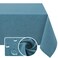 H.VERSAILTEX HVERSAILTEX Linen Textured Tablecloth 54 x 80 Waterproof Decorative Table Cloth SpillProof Linen Look Cover for Party Table Extra Soft and Thick Fabric Wrinkle Free Heather Storm Blue