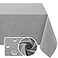 H.VERSAILTEX HVERSAILTEX Linen Textured Tablecloth 60 x 102 Waterproof Decorative Table Cloth SpillProof Linen Look Cover for Party Table Extra Soft and Thick Fabric Wrinkle Free Heather Gray