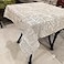LOONELO Newspaper Tablecloth Cotton Linen Square Newspaper Printed Table Cloth with 354X354 inchWashable Morden Style Table Cover for Dinner Party Picnic Home Decor