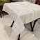 LOONELO Newspaper Tablecloth Cotton Linen Square Newspaper Printed Table Cloth with 354X354 inchWashable Morden Style Table Cover for Dinner Party Picnic Home Decor