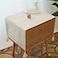 Utobanh Simple Bedside Table Cover Cloth nightstand Tablecloth Cover Small Square Tablecloth Suitable for end Table Side Table Cabinet 157 354 inchesBeige