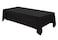 Aocoz Rectangular Tablecloth 90x132 Inch 1 Pack Black Table Cloths for 6ft Stain Resistant Decorative Washable Polyester Rectangle Tablecloths for 8ft Dining Table Banquets Buffet Parties and Wedding