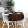 FOLINS&amp;HOME FOLINSHOME Brown Round Tablecloth 48 Inch Waterproof Heavy Duty Wrinkle Free Polyester Fabric Circle Table Cloth Spillproof Washable Wipeable Circular Table Cover for Party Banquet Wedding