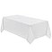 VidaFete 1 Pack Tablecloth 90 132inch Rectangle Table Cloth Polyester Stain Wrinkle Resistant Polyester Dining Table Cover for Kitchen Dinning Party Wedding Tabletop Buffet DecorationWhite