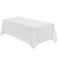 VidaFete 1 Pack Tablecloth 90 132inch Rectangle Table Cloth Polyester Stain Wrinkle Resistant Polyester Dining Table Cover for Kitchen Dinning Party Wedding Tabletop Buffet DecorationWhite