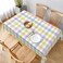 BETGINY Easter Plaid Rectangle Tablecloth 60x84 InchSpring Coloring Checkered Table ClothWrinkle Stain Waterproof Holiday Table CoverRustic Rainbow Small Fabric Farmhouse Tablecloth for Party Picnic
