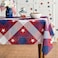Horaldaily 4th of July Tablecloth 60x120 Inch Rectangular Patriotic Red Buffalo Plaid Stars Independence Day Memorial Day Table Cover for Party Picnic Dinner Decor