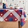 Horaldaily 4th of July Tablecloth 60x120 Inch Rectangular Patriotic Red Buffalo Plaid Stars Independence Day Memorial Day Table Cover for Party Picnic Dinner Decor