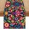 Jiudungs Mexican Fiesta Table Runner Cinco De Mayo Tablecloth Dia De Los Muertos Decor Day of The Dead Decorations and Supplies for Home 13x60 Inch