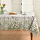 Horaldaily Spring Summer Tablecloth 52x70 Inch Rectangular Wild Flowers Floral Table Cover for Party Picnic Dinner Decor