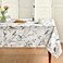 Horaldaily Spring Summer Tablecloth 60x104 Inch Rectangular Birds Branch Floral Table Cover for Party Picnic Dinner Decor