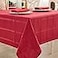 UKOMIUT Rectangle Plaid Jacquard Tablecloth Waterproof Washable Checkered Table Cloth Solid Fabric Table Cover for Indoor or Outdoor use Red 60 x 84 Inch 68 Seats