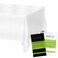 NEWOOK White Paper Tablecloths Disposable for Rectangle Tables 6 Pack 3 Ply Paper Plastic Quality Table Cloth for Parties 54 x 108 Inch Birthday Table Cover Outdoor Wedding Banquet Tablecover