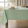 Decorelia Table Cloth for Rectangle Dining Table Faux Linen Waterproof Texture Farmhouse Washable Rectangular Tablecloth Cover for Birthday Party Picnics Outdoor DecorSage Green 52 x70 Inch