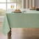 Decorelia Table Cloth for Rectangle Dining Table Faux Linen Waterproof Texture Farmhouse Washable Rectangular Tablecloth Cover for Birthday Party Picnics Outdoor DecorSage Green 52 x70 Inch
